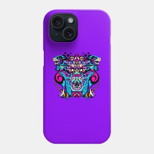 kaiju coloring pattern mandala in buddha hand ecopop Phone Case