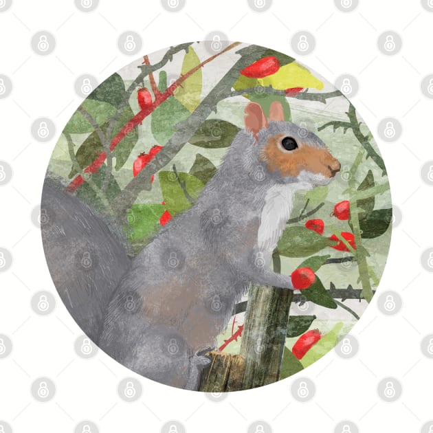 Grey Squirrel by KatherineBlowerDesigns