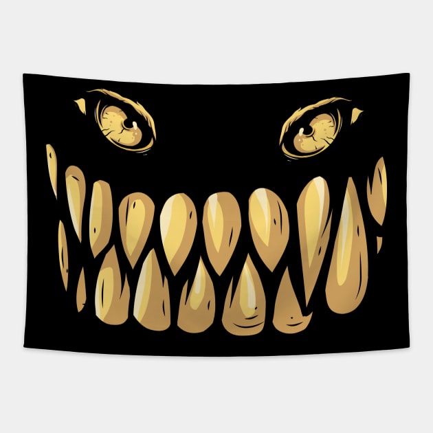 Monster Face Tapestry by TheAwesomeShop