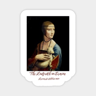 Leonardo da Vinci's The Lady with an Ermine Portrait Magnet
