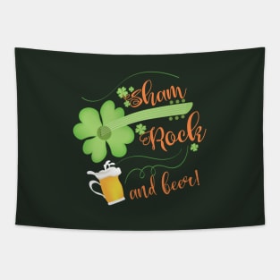 Shamrock and beer Tapestry