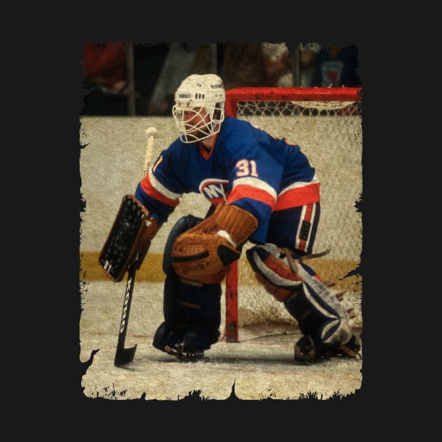 Billy Smith in New York Islanders, 1980 Vezina Trophy by Momogi Project