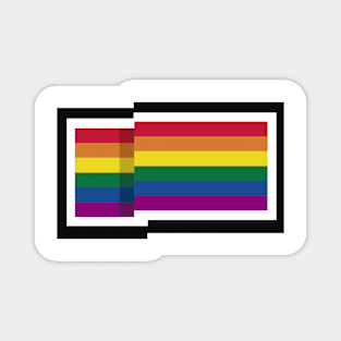 PRIDE FLAG PIXEL ART Magnet