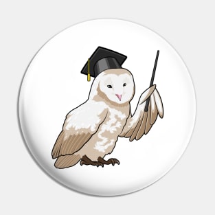 Owl as Teacher with Pointer Pin