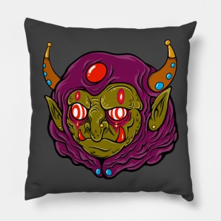 Goblin in Purple Hood Pillow