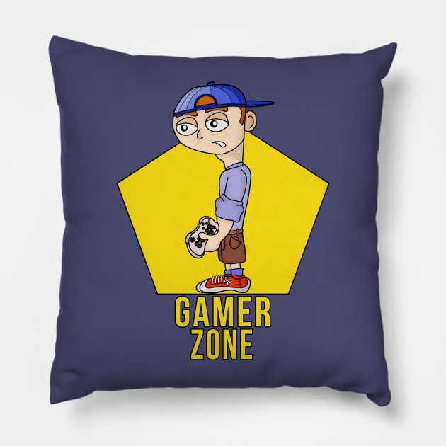 Gamer Zone Pillow by DiegoCarvalho