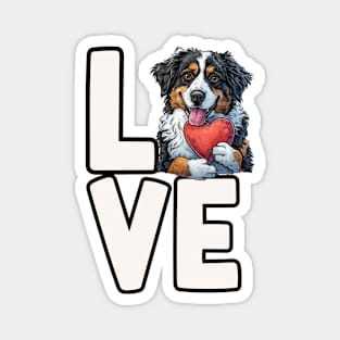 Love Australian Shepherd Magnet