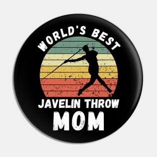 Javelin Throw Mom Pin