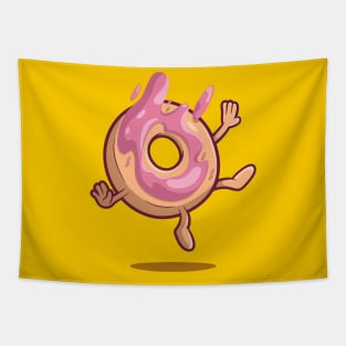 The Falling Donut! Tapestry