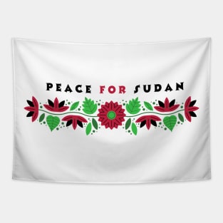 peace for sudan Tapestry