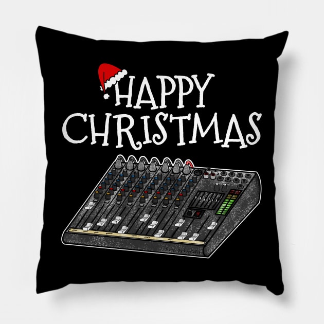 Christmas Sound Engineer Musician Xmas 2022 Pillow by doodlerob