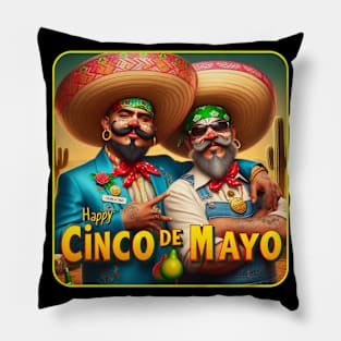 Happy Cinco de Mayo Dos Hermanos Pillow