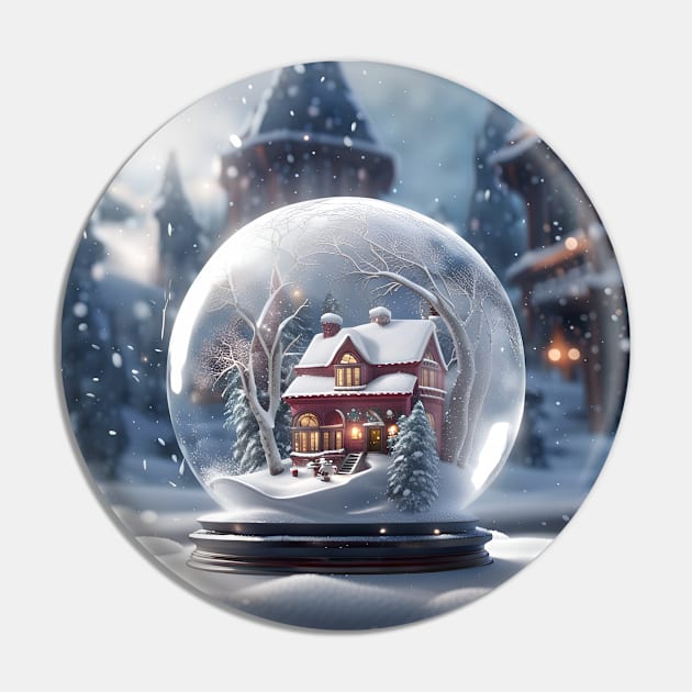 Winter inside Glass Ball Pin by SmartPufferFish