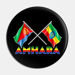 Amhara Ethiopia Eritrea Abyssinia Africa T-Design Pin