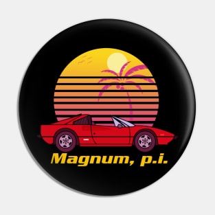 Magnum P.I. Retro Vintage Pin