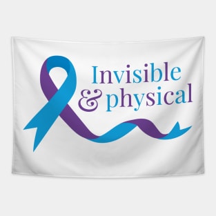 Invisible & Physical (Purple & Blue) Tapestry