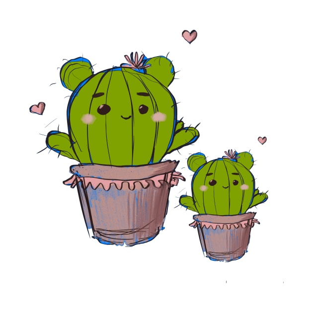 cute cactus plant by a2nartworld