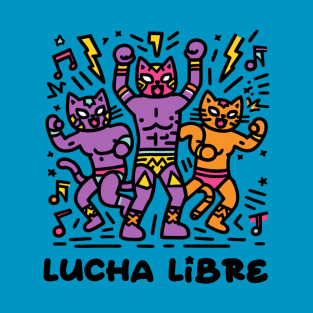 Lucha Libre Cats T-Shirt