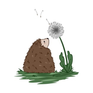 Hedgehog with Flower T-Shirt