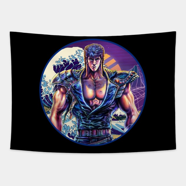 Fist Of The North Star Kenshiro's Ruthless Quest Tapestry by goddessesRED