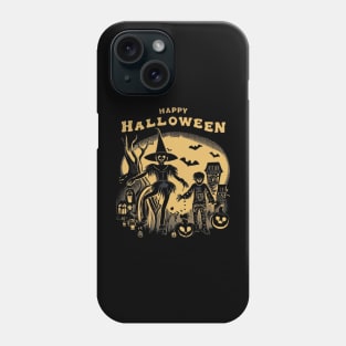 Happy Halloween Retro Design Phone Case