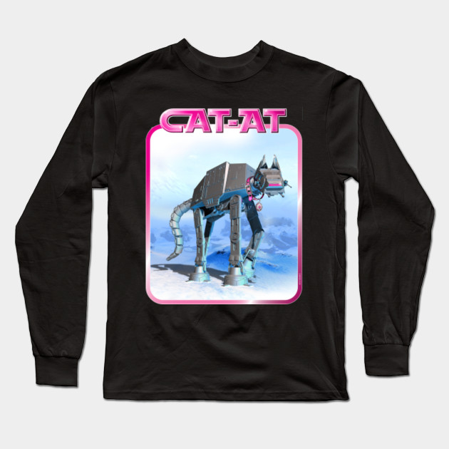 Star Wars Cat At Star Wars Cat At Long Sleeve T Shirt Teepublic