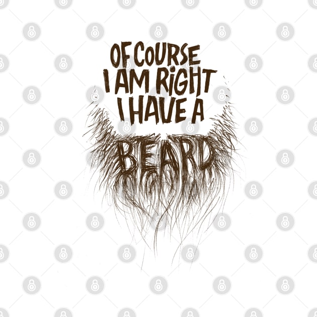 Of course I am right, I have a beard. by Pounez