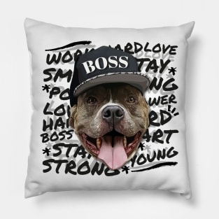 Pitbull Boss Pillow