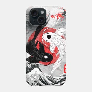 Japanese Koi Fish yingyang Phone Case