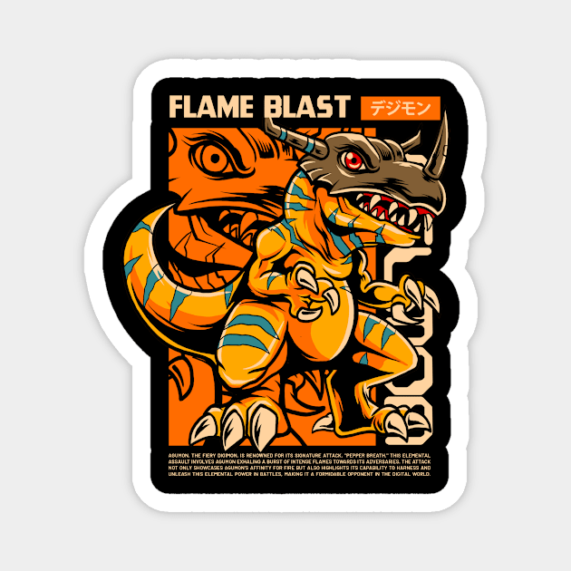 Agumon Collector's Art Magnet by Harrisaputra