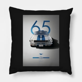 1965 Shelby GT350 Mustang Fastback Artwork Pillow