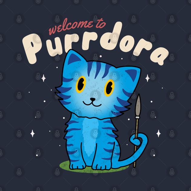 Welcome to Purrdora (Black Outline) by Milasneeze