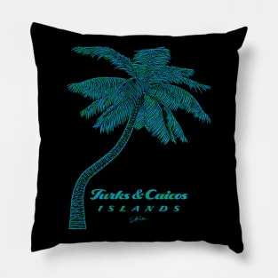 Turks & Caicos Islands Palm Tree Pillow