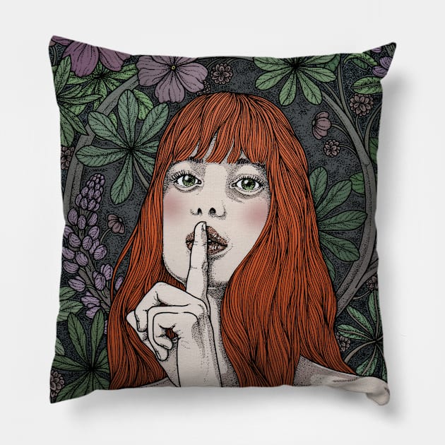 Shhh Pillow by tiina menzel