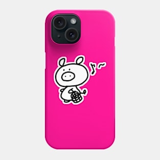 Shopping Boo the kawaii pig. Phone Case