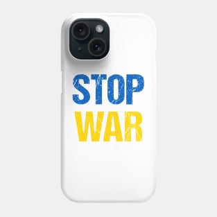 Stop War (Ukrainian flag colors) Phone Case