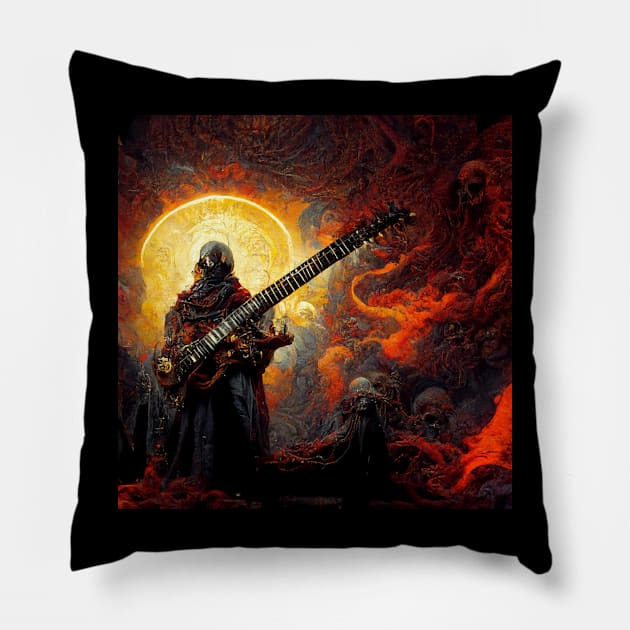In Space everyone can hear you ROCK! Pillow by The Bark Side