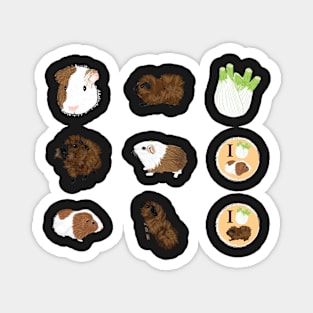 Guinea Pigs! II - Magnet and Sticker Set Magnet