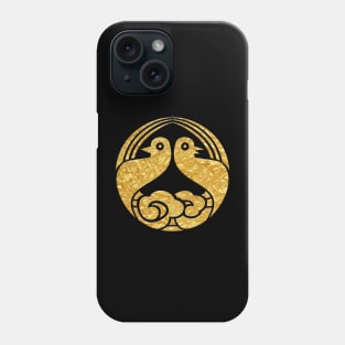 Japanese Mon Futaba no Hato Phone Case