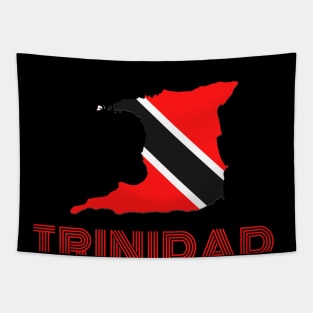 Trinidad map and flag tourism Tapestry