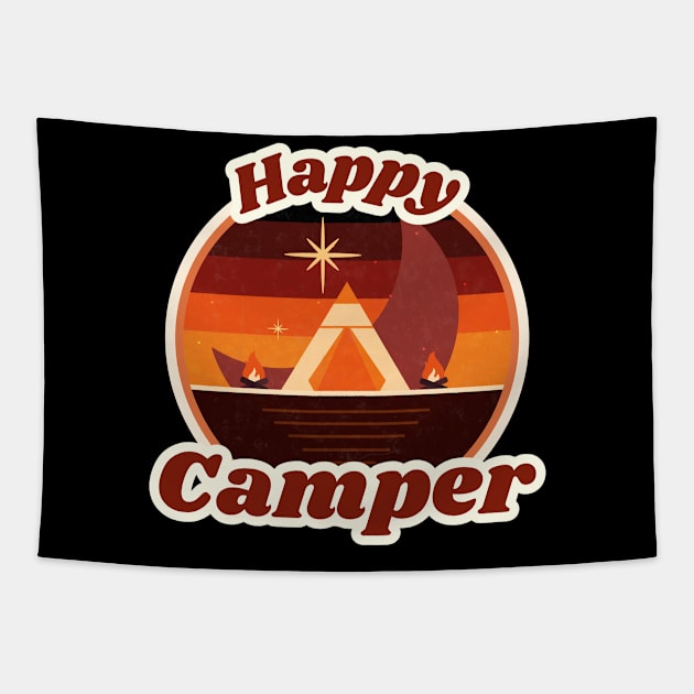 Happy Camper Tapestry by Iskapa