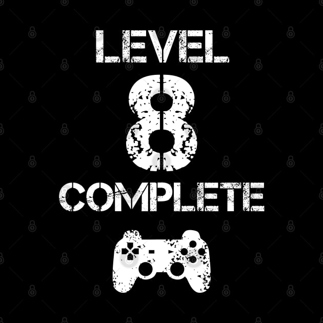 Level 8 Complete T-Shirt - Celebrate 8th Wedding - Gift by Ilyashop