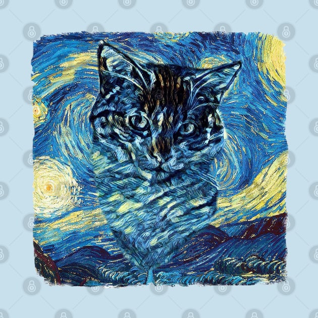 Cat Van Gogh Style by todos