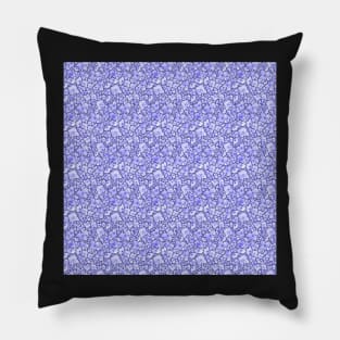 Very peri Watercolor Hydrangea Floral Pattern Pillow