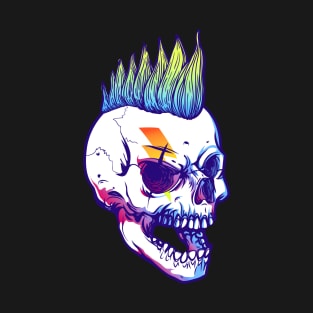 Punk Mohawk Skull T-Shirt