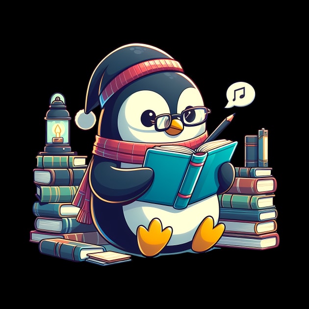 Penguin Reading Read Reading Librarian Book by ttao4164