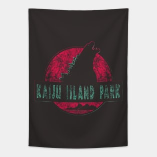 Kaiju Island Park (distressed) Tapestry