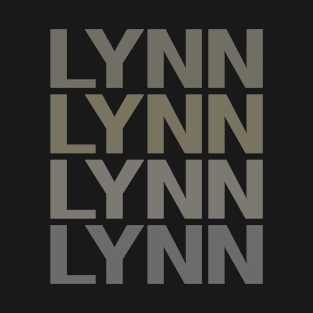 Gray Text Art Lynn T-Shirt