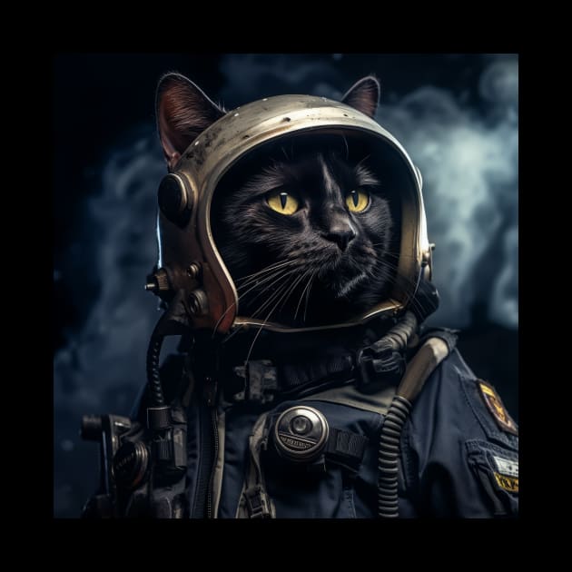 Astronaut Cat in Space - Bombay by Merchgard