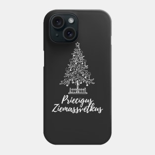 Priecīgus ziemassvētkus latviski latviešu valoda Phone Case